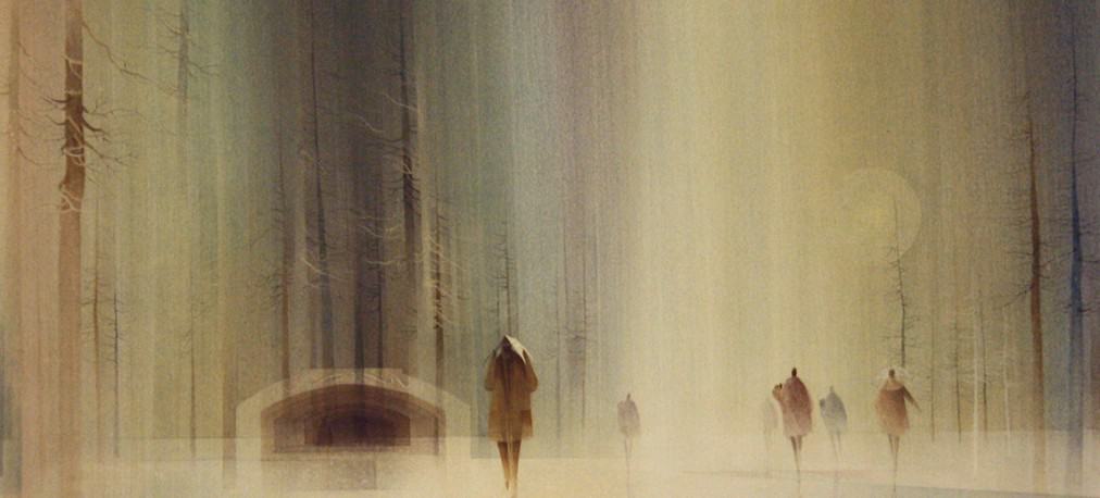 Win Jones - Street in Rain