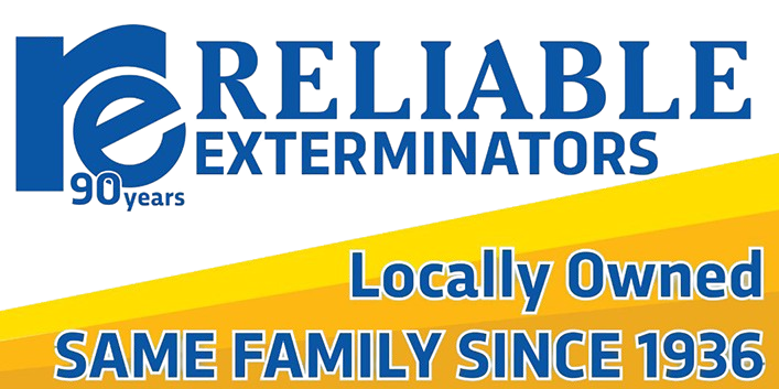 Reliable Exterminators 90 year logo